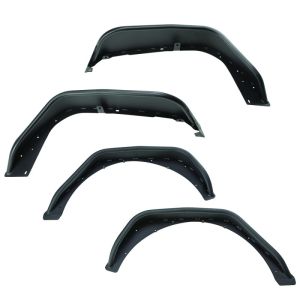Rugged Ridge 11615.73 HD Steel Tube Fenders Full Set Black 18-19 JL