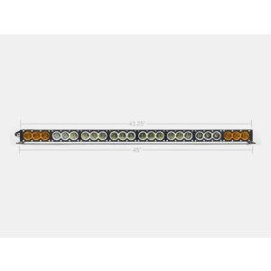 Cali Raised LED CR2319 Cali Raised 43 Amber/White Dual Function Led Bar - No Wire Harness / No Switch