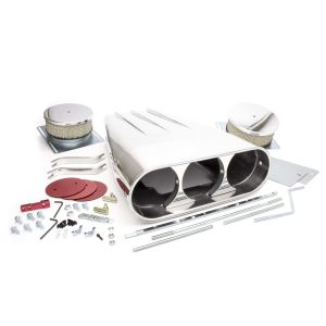 RACING POWER CO-PACKAGED RPCR5239 Streetscoop Polished Finned Dual 4 Barrel