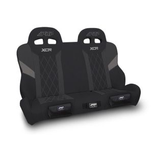 PRP Seats A8201-PORXP-QR-203-SDFP PRP Polaris RZR XCR Quick Release Rear Suspension Bench Seat Diamond Stich - Blk/Gray
