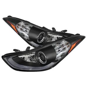 SPYDER 5073662 Projector Headlights - LED Halo - Black