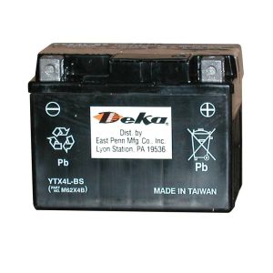 Deka YTX4LBSFP 12 Volt Standard AGM Powersports Battery