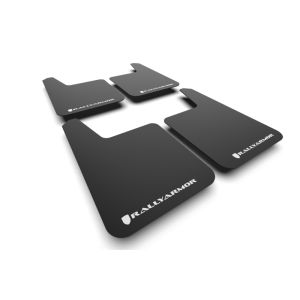 Rally Armor MF20-BAS-WH Black Mud Flap/White Logo