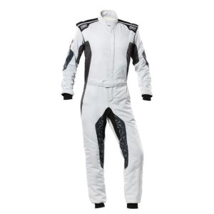 OMP RACING, INC. OMPIA0-1864-A01-089-52 TECNICA HYBRID OVERALL F IA 8856-2018 GRAY / BLAC