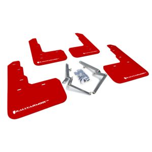 Rally Armor 17-18 Honda Civic Type R (Type R Only) UR Red Mud Flap w/ White Logo