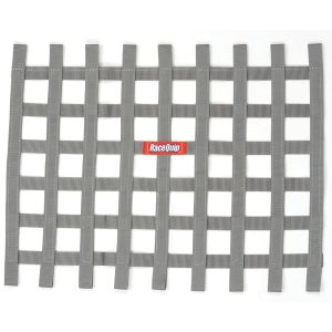 RACEQUIP RQP721065 Ribbon Window Net Platinum Non-SFI 18 x 24