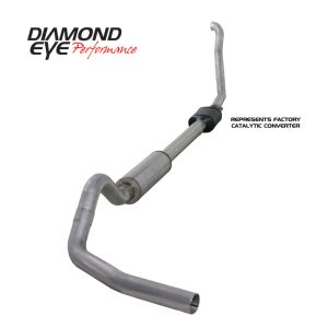 Diamond Eye Performance K4306A Diamond Eye KIT 4in TB SGL AL: 94-97 FORD 7.3L F250/F350 PWRSTROKE NFS W/ CARB EQUIV STDS