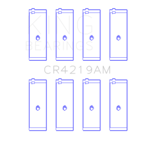 King Engine Bearings CR4219AM0.75 Toyota 1Rz (Size +0.75mm) Connecting Rod Bearing Set