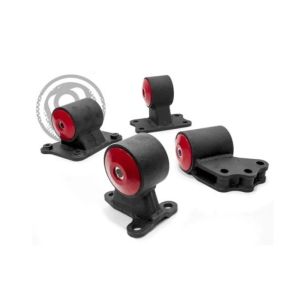 Innovative 91-99 Mitsubishi 3000GT / GTO 6G72 Black Steel Mounts 95A Bushings