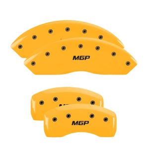 MGP 37005SMGPYL 4 Caliper Covers Engraved Front & Rear  Yellow finish black ch
