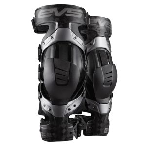 EVS AXISP-GRY-MP Axis Pro Knee Brace Pair Black/Grey - Medium