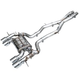 AWE Tuning 3025-42487 23-24 BMW G87 M2 SwitchPath Edition Exhaust - Chrome Silver Tips