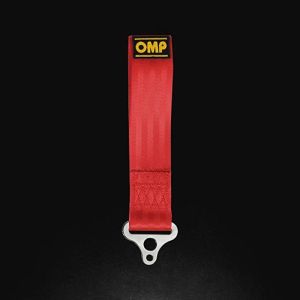 OMP RACING, INC. OMPEB0-0578-061 Tow Hood Red Stainless 100mm ID