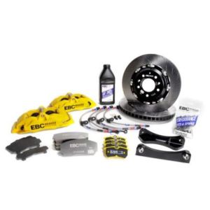 EBC BBK016YEL-2 Racing 10-14 Ford Mustang GT 5.0L Yellow Apollo-4 Calipers 355mm Rotors Front Big Brake Kit