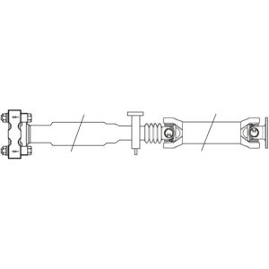 GKN/LOEBRO GKNP20033 Propshaft two piece