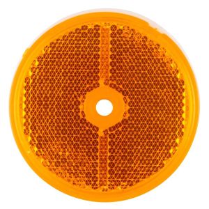 GROTE LIGHTING 40073 2½" Round Stick-On Reflectors, Amber