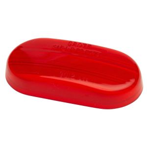GROTE LIGHTING 90122 Clearance Marker Replacement Lenses, Two-Bulb Oval Lens, Red