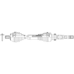 GSP PR73000 10-16 Volvo XC60 (3.0, 3.2 - AWD/FWD) CV Axle Assembly  - Front Right