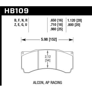 Hawk Performance HB109Q.980 DTC-80 Disc Brake Pad