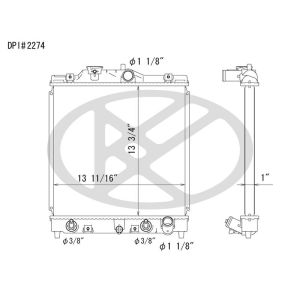 KOYORAD A2274 Koyorad Radiator A2274