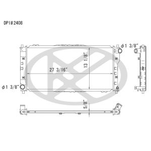 KOYORAD A2408 Koyorad Radiator A2408