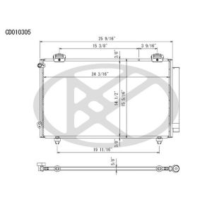 KOYORAD CD010305 Koyorad A/C Condenser CD010305