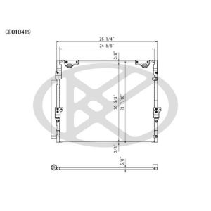 KOYORAD CD010419 Koyorad A/C Condenser CD010419