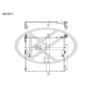 KOYORAD CD010571 Koyorad A/C Condenser CD010571