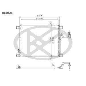 KOYORAD CD020510 Koyorad A/C Condenser CD020510