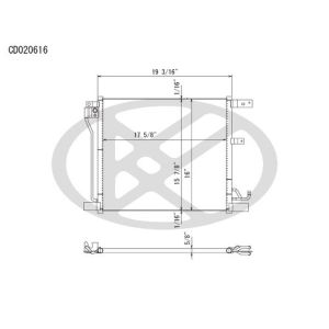 KOYORAD CD020616 Koyorad A/C Condenser CD020616