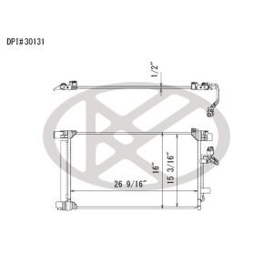 KOYORAD CD021353 Koyorad A/C Condenser CD021353
