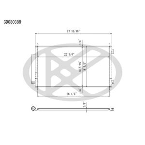 KOYORAD CD080388 Koyorad A/C Condenser CD080388