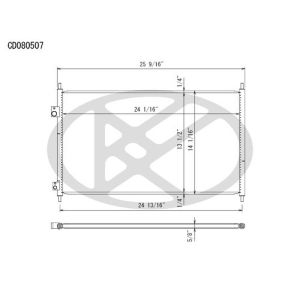 KOYORAD CD080507 Koyorad A/C Condenser CD080507