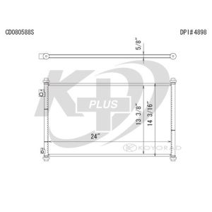 KOYORAD CD080588 Koyorad A/C Condenser CD080588
