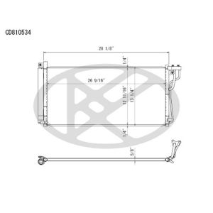 KOYORAD CD810534 Koyorad A/C Condenser CD810534
