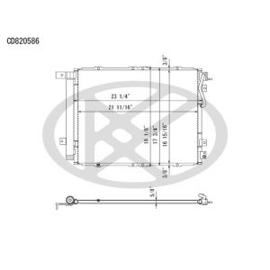 KOYORAD CD820586 Koyorad A/C Condenser CD820586