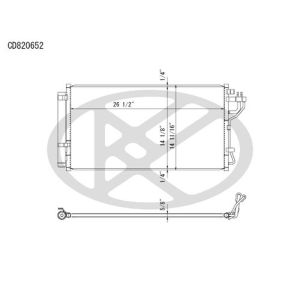 KOYORAD CD820652 Koyorad A/C Condenser CD820652
