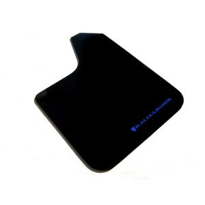 Rally Armor MF12-BAS-BL Black Mud Flap/Blue Logo