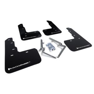 Rally Armor MF47-UR-BLK/WH Black Mud Flap/White Logo