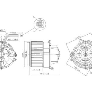 NISSENS 87599 Blower Motor Assembly