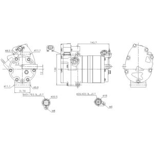 NISSENS 891070 Air Conditioning Compressor