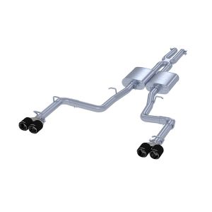 MBRP Exhaust S71113CF 2.5in. Cat-Back; Dual Rear Exit; T304; CF Tips