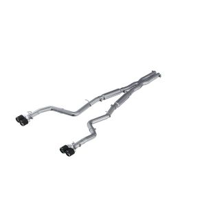 MBRP Exhaust S71153CF 3in. Cat-Back; Dual Rear Exit; Street Version; T304; Quad CF Tips