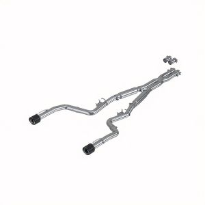 MBRP Exhaust S71173CF 3in. Cat-Back; Dual Rear Exit; Street Version; T304; Dual CF Tips