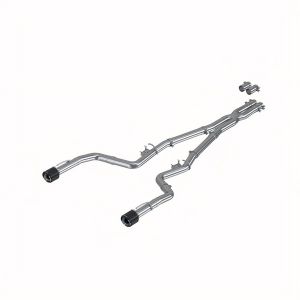MBRP Exhaust S71183CF 3in. Cat-Back; Dual Rear Exit; Race Version; T304; Dual CF Tips