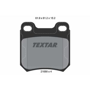 TEXTAR 2105002 Brake Pad Set
