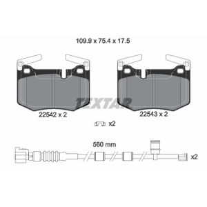 TEXTAR 2254201 Brake Pad Set