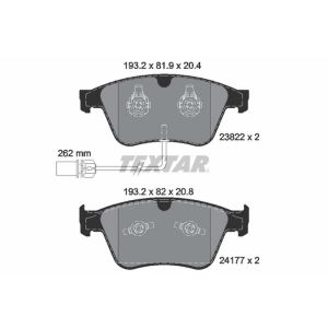 TEXTAR 2382201 Brake Pad Set