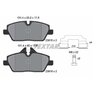 TEXTAR 2391503 Brake Pad Set