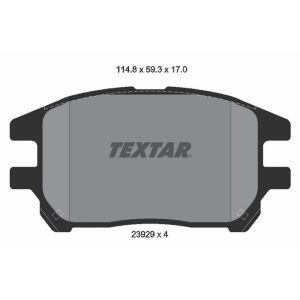 TEXTAR 2392901 Brake Pad Set